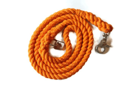Single Color Rope Dog Leash (Color: orange, size: 6 ft)
